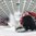 POPRAD, SLOVAKIA - APRIL 18: Switzerland's Sven Leuenberger #11 crashes into Akira Schmid #29 net during preliminary round action against Slovakia at the 2017 IIHF Ice Hockey U18 World Championship. (Photo by Andrea Cardin/HHOF-IIHF Images)

